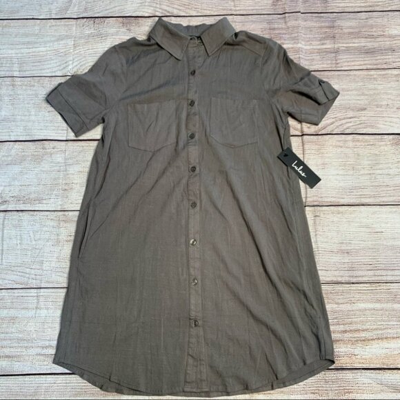 Lulus Dresses & Skirts - NEW lulu’s Green Button Up Dress Size Small
